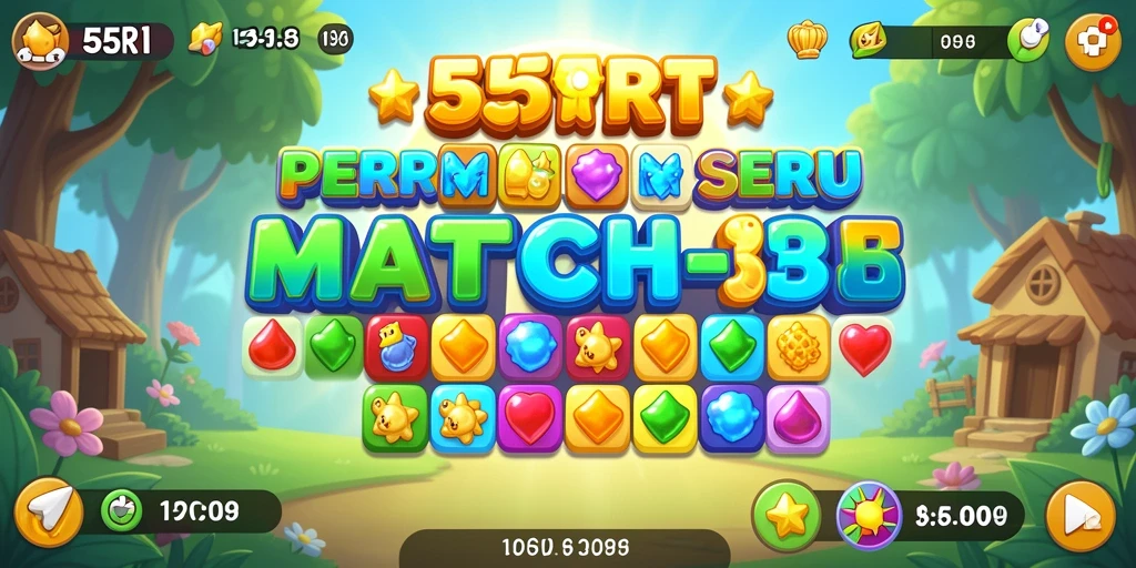 Screenshot menampilkan gameplay menantang dari 55RT yang memukau.