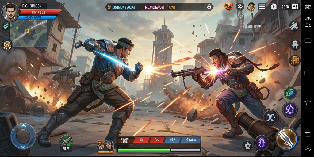 Gameplay seru dan penuh aksi di 797K.