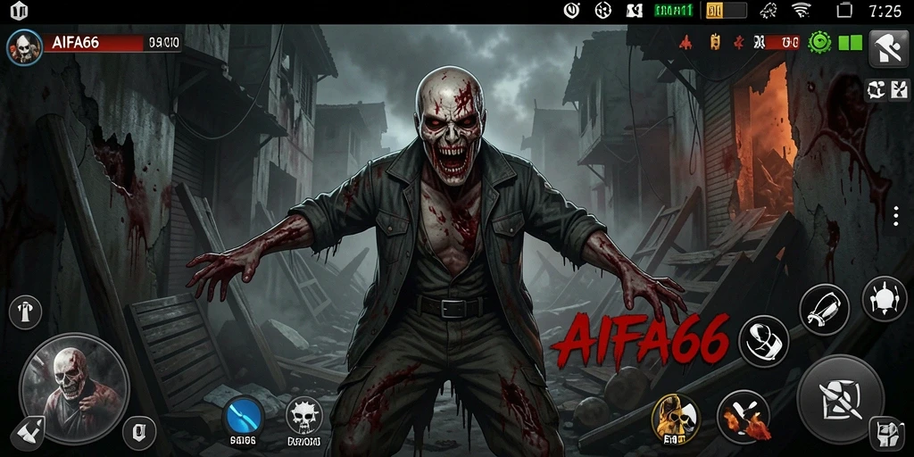 Tampilan gameplay AIFA66 yang menyeramkan dan menegangkan.