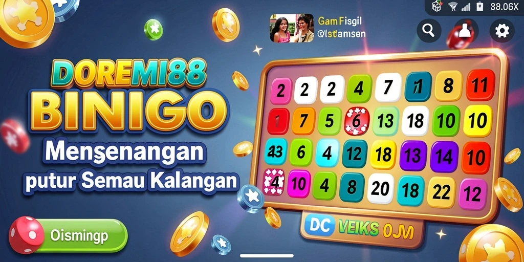 Tampilan menarik gameplay DOREMI88 dalam permainan Bingo.