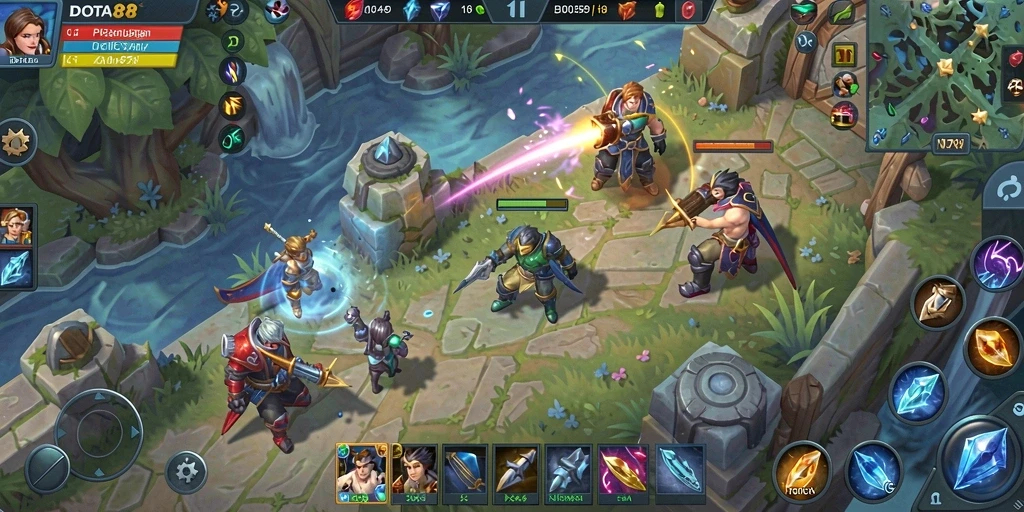 Tampilan gameplay DOTA88 yang menarik di dunia terbuka.