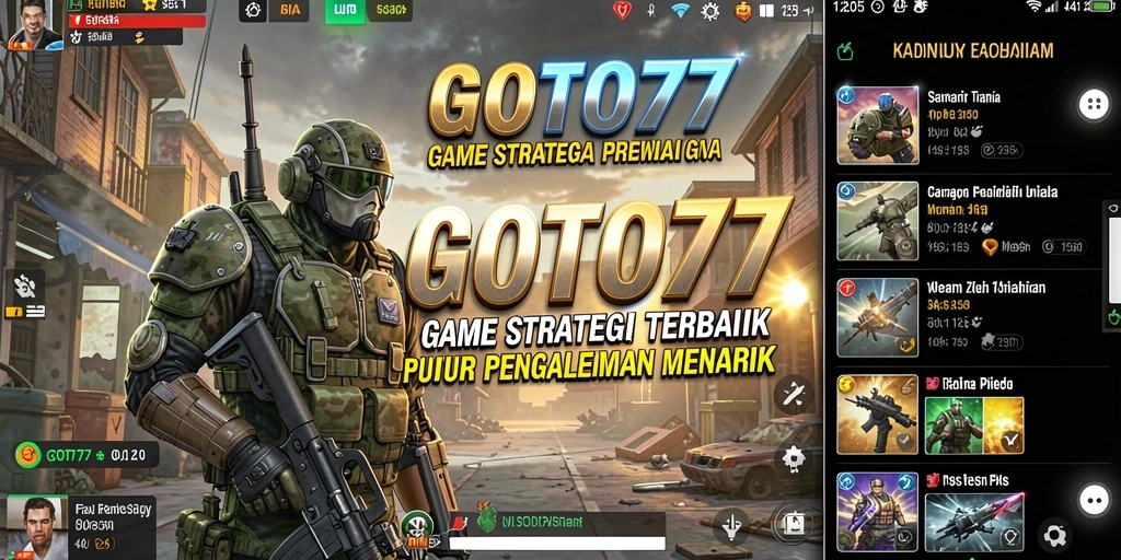 Tampilan gameplay strategi GOTO77 yang menantang dan mengasyikkan.