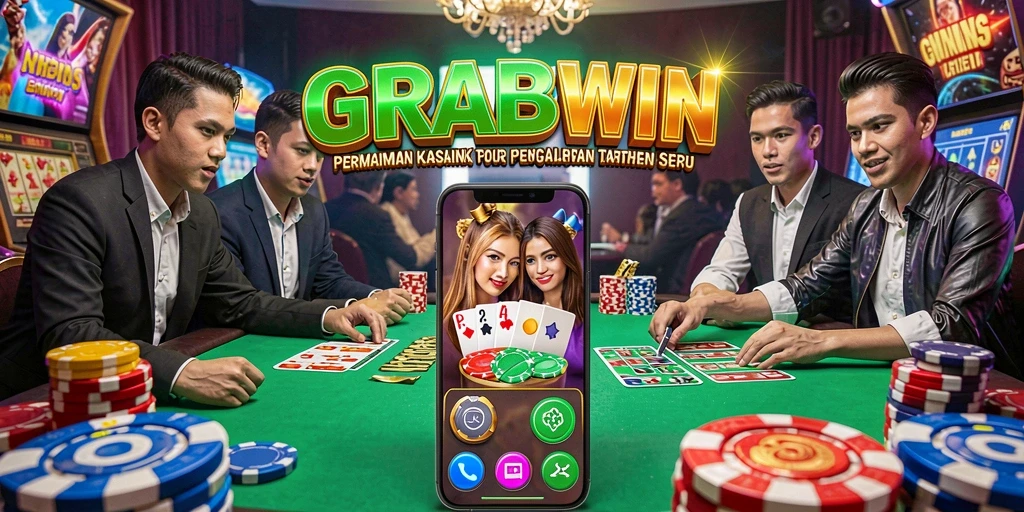 Tampilan mendebarkan gameplay Kasino di GRABWIN.