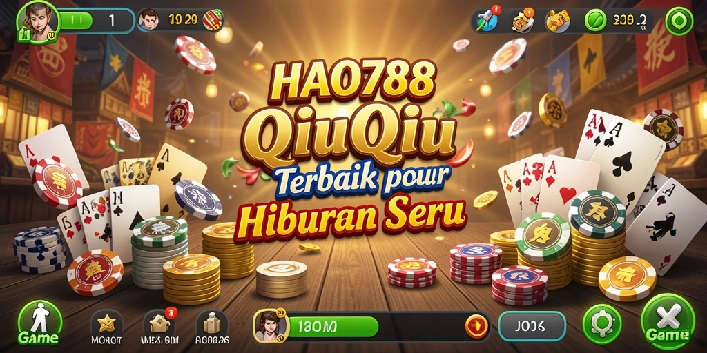 Screenshot HAO788 menunjukkan gameplay QiuQiu yang seru dan penuh strategi.