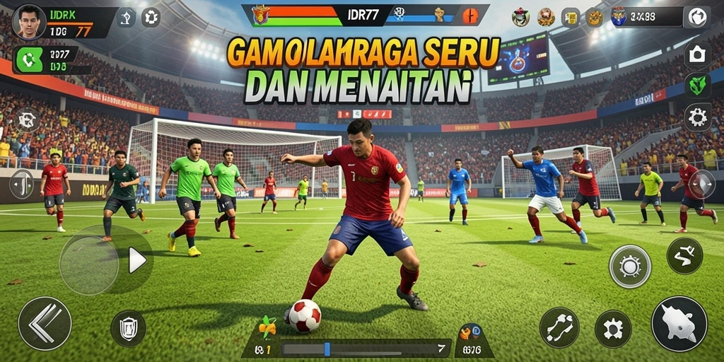 Tangkapan layar gameplay seru di IDR77, menunjukkan aksi olahraga yang mendebarkan.