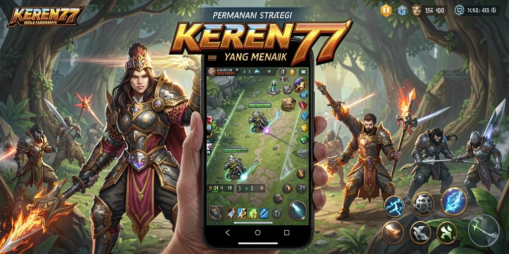 Tampilan gameplay menantang dalam KEREN77 dengan aksi perang yang strategis.