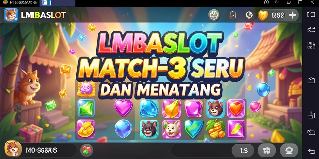 Gameplay LMBASLOT yang menegangkan dan penuh warna.