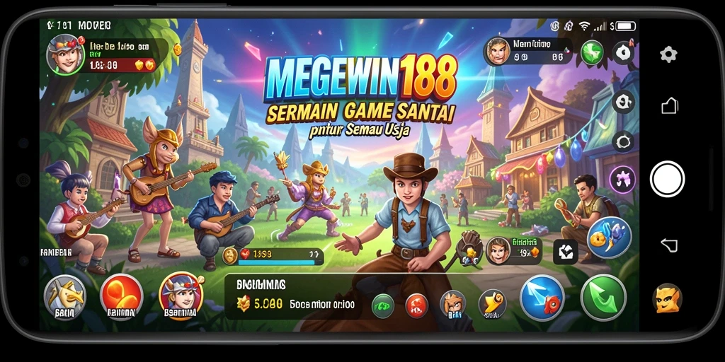 Tampilan gameplay MEGEWIN188 yang menyenangkan dan interaktif.