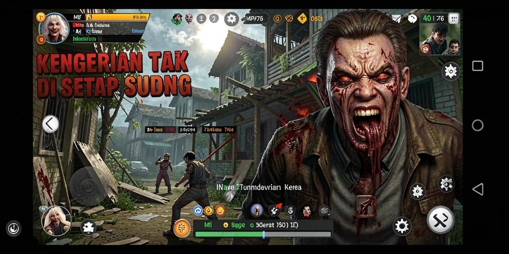 Tampilan gameplay MPO76 yang penuh ketegangan dan aksi Horror.