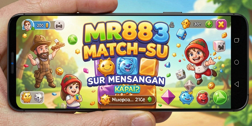 Tangkapan layar MR888 menampilkan gameplay Match-3 yang menyenangkan dan berwarna-warni.