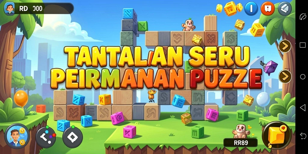 Gameplay seru dalam permainan puzzle yang menantang dan mendebarkan.