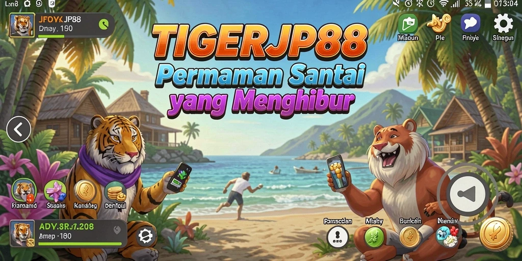Tampilan gameplay santai dan seru di TIGERJP88.
